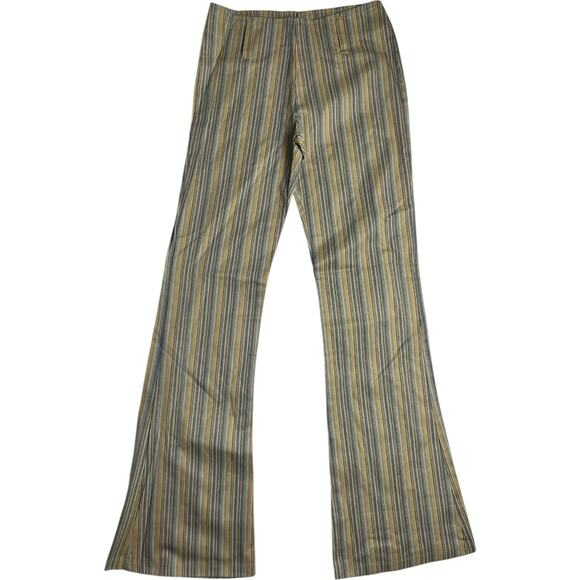 New Shine Vintage 70s Striped Flare Pants - Picture 1 of 4